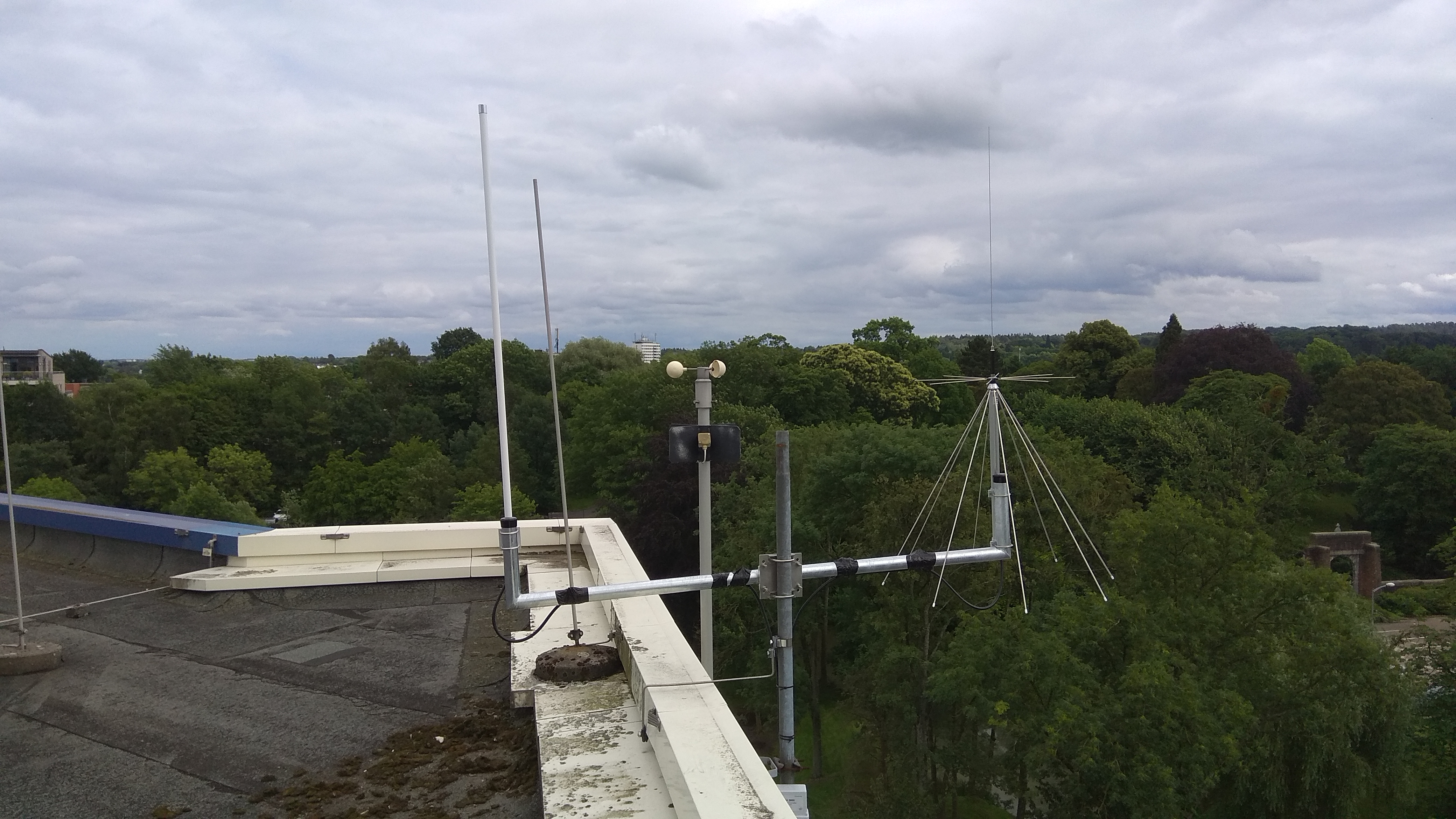 Antenna installation on Roof