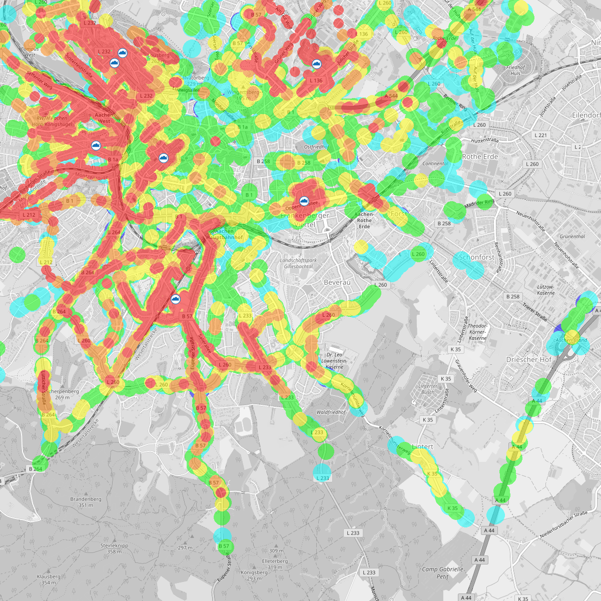 Heatmap Aachen South